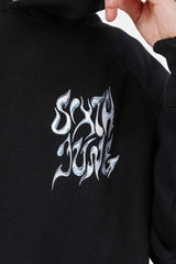 Sweatshirt chrome logo Noir
