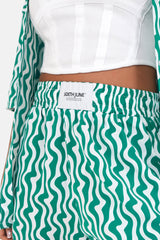 Psychedelic shorts Green