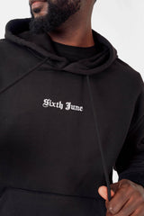 Sweatshirt capuche crew molletonné Noir