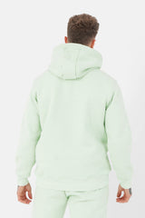 Embossed hoodie light Green