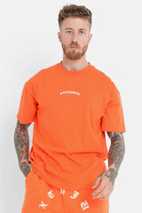 Gothic logo t-shirt Orange