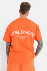 Gothic logo t-shirt Orange