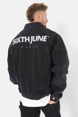 Embroidered jacket Black