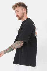 T-shirt samouraï coloré Noir