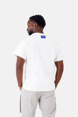 Two-tone embroidery t-shirt White