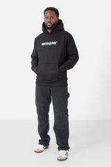 Fleece bicolored logo Sweatshirt Black