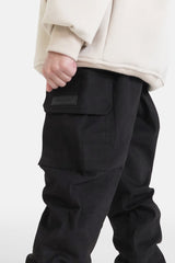  Drawstring cargo pants Junior Black