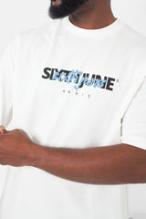 Colored logo overlay T-shirt White