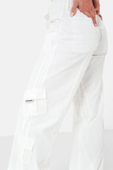 Fluid lined cargo pants White