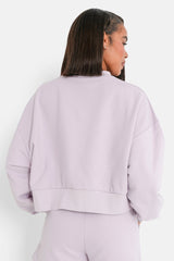 Embroidered sweatshirt Purple