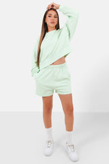 Embroidered logo shorts light Green