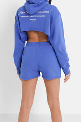 Embroidery shorts Blue