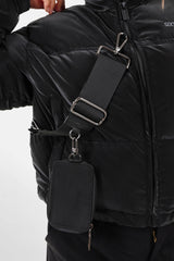 Down jacket + mini bag Black