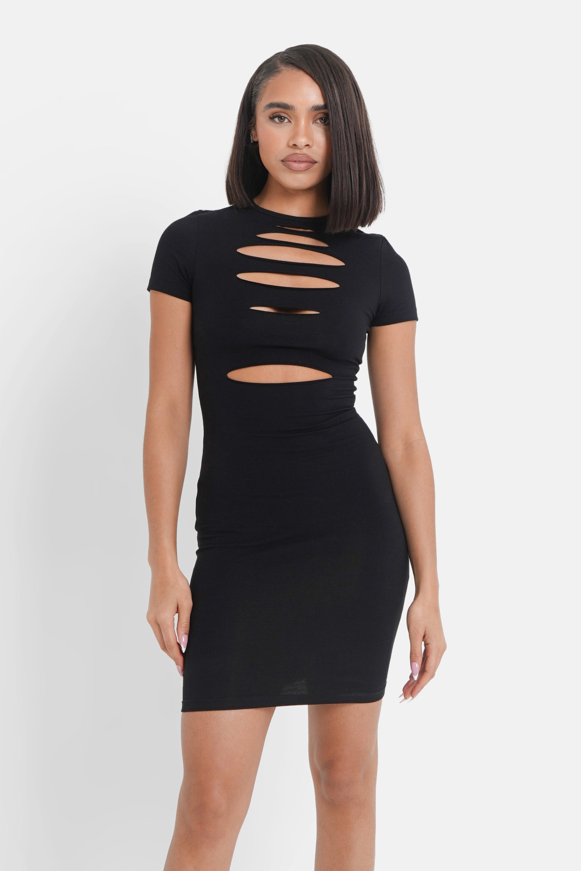 Cut-out dress Black – Sixth June