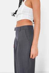 Reversible waistband pants Grey