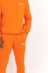 Sixth June - Jogging soft logo brodé Orange