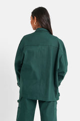 Cargo pockets jacket Dark green