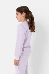 Sixth June - Sweatshirt soft logo brodé junior Violet