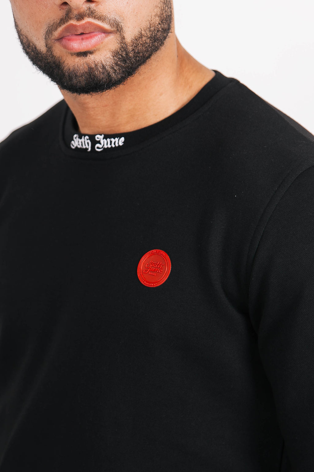 Montmartre sweatshirt shiny black – Sixth June