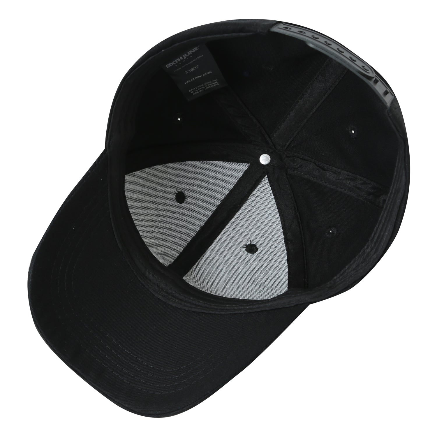 Metallic logo cap Black