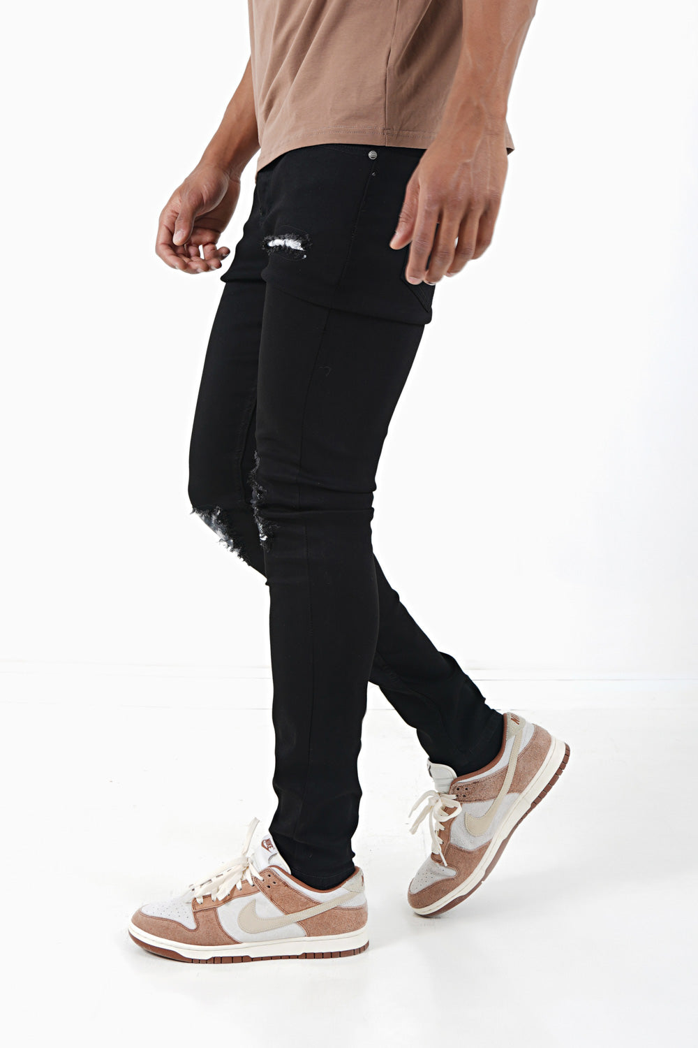 Tie Dye yokes jeans Black Sixth June