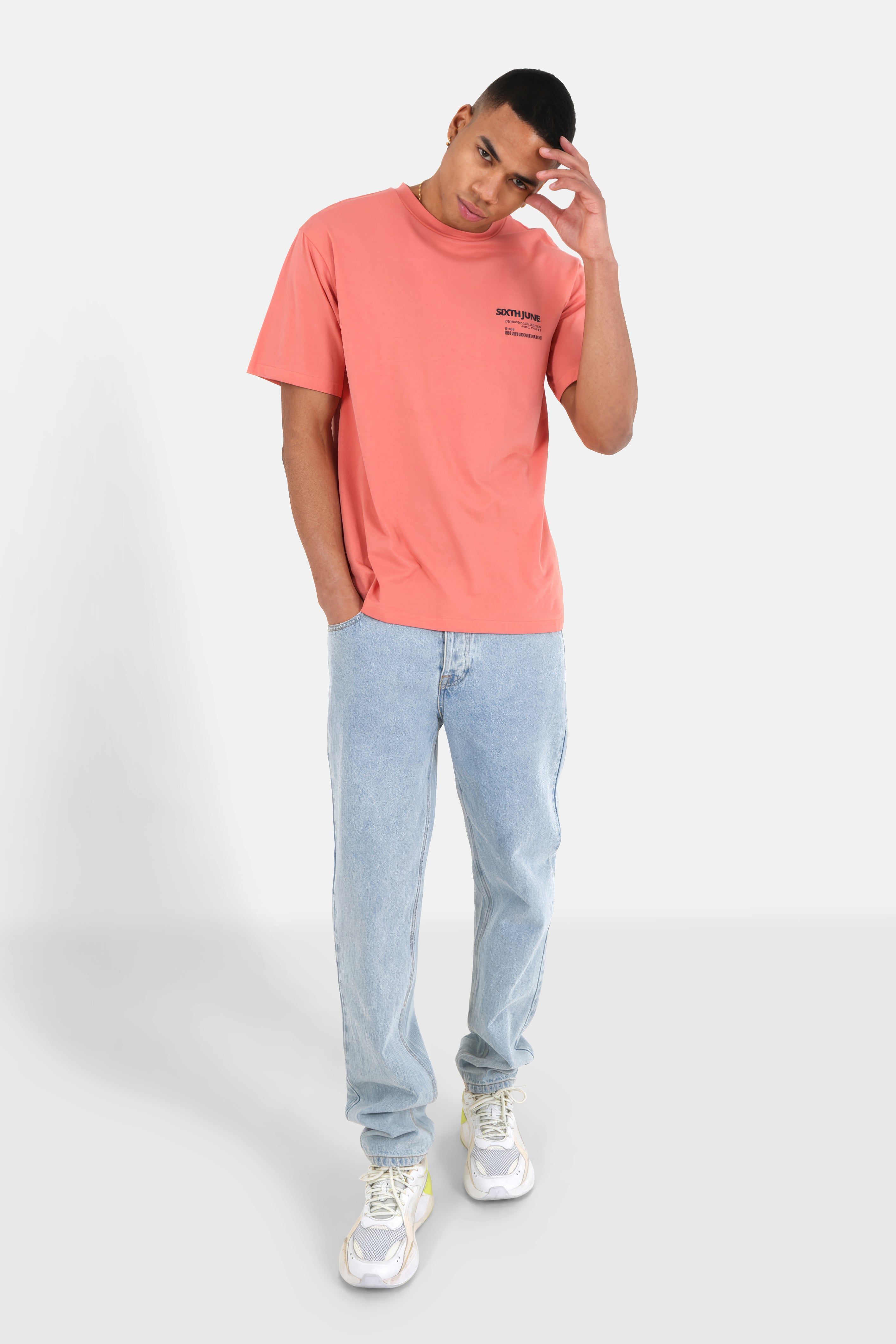 Barcode t-shirt Pink