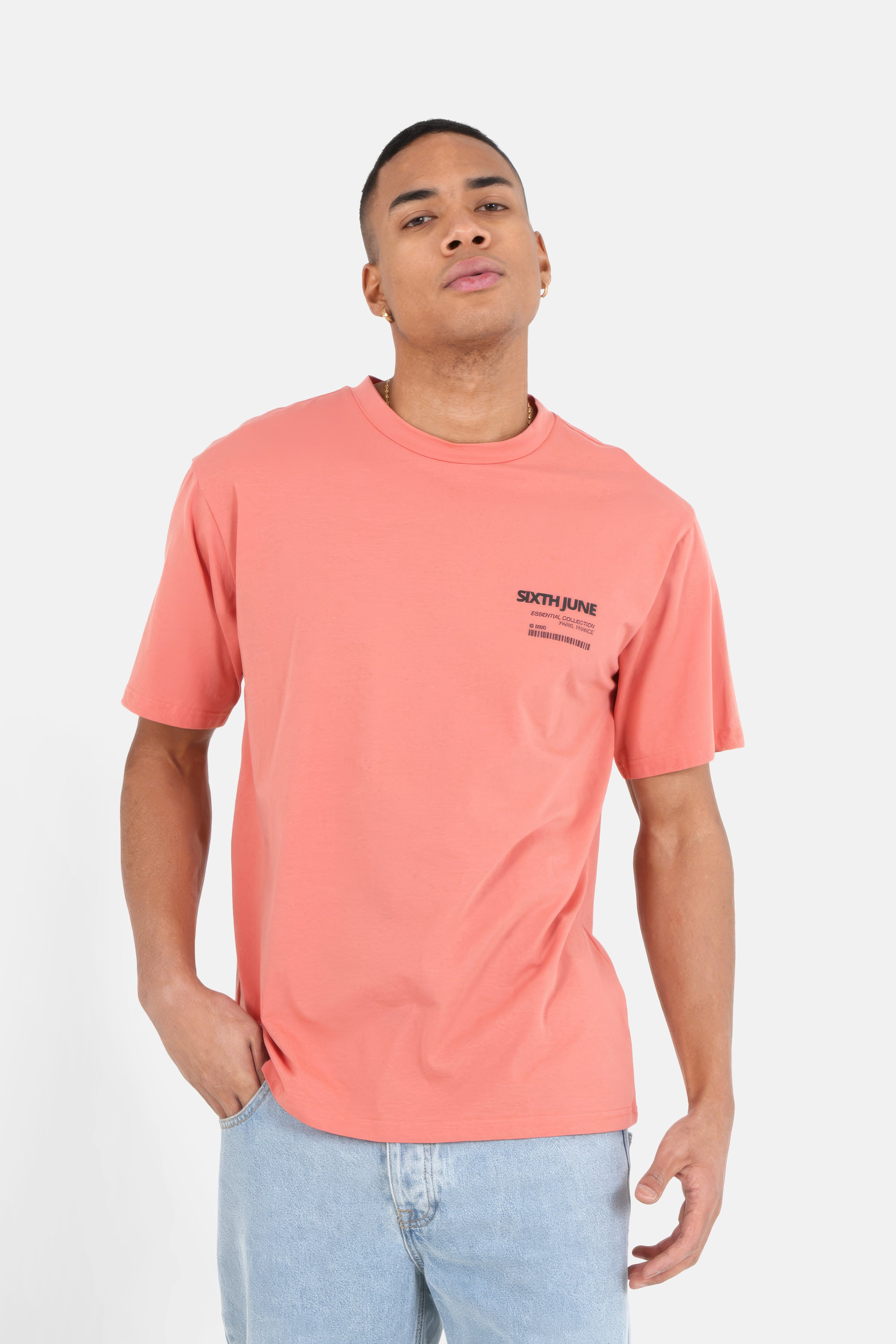 Barcode t-shirt Pink