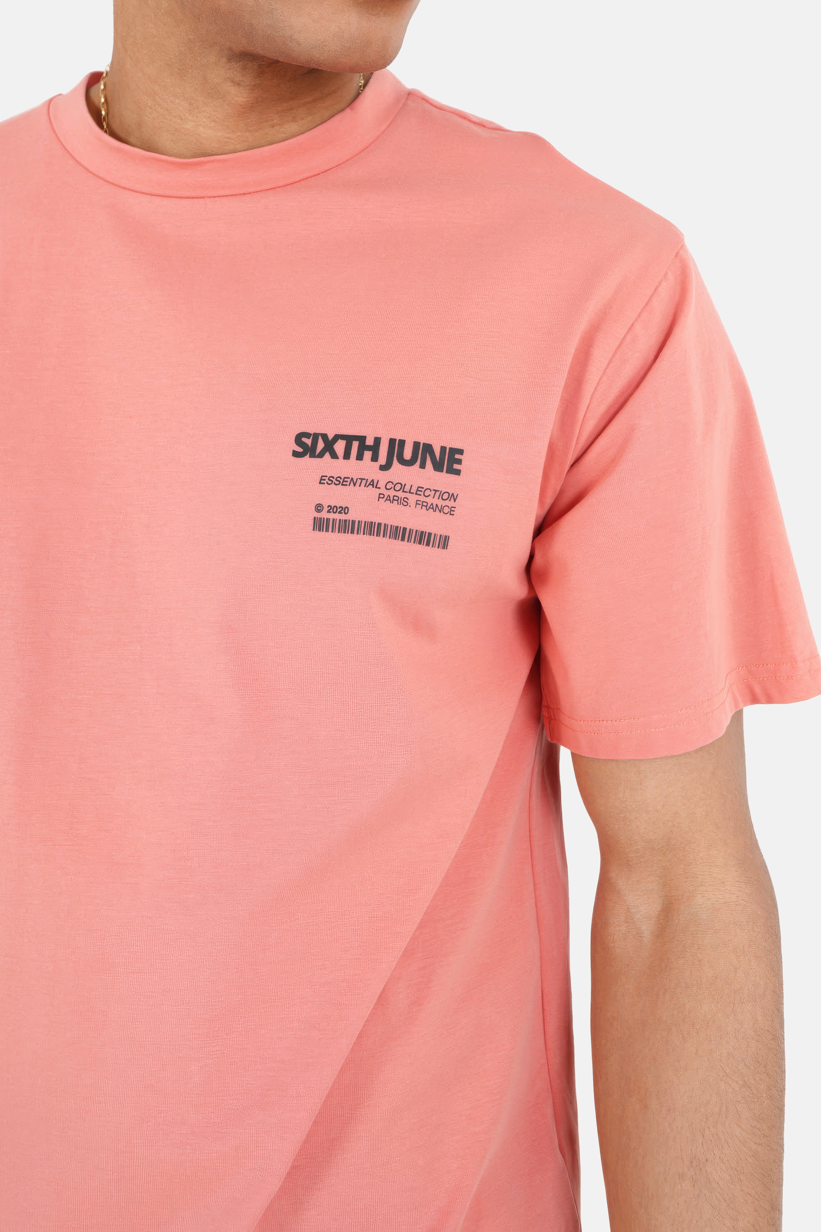 Barcode t-shirt Pink