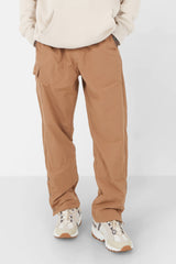 Buttons opening nylon pants Beige