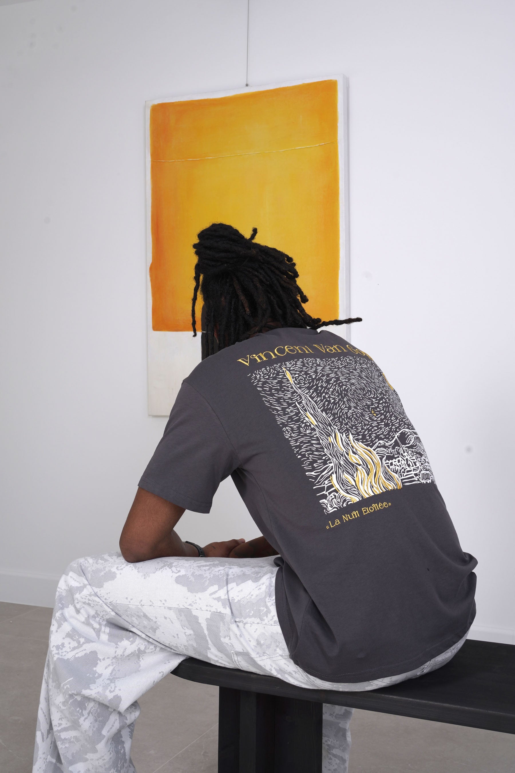 NUIT ETOILEE back print s/s t-shirt