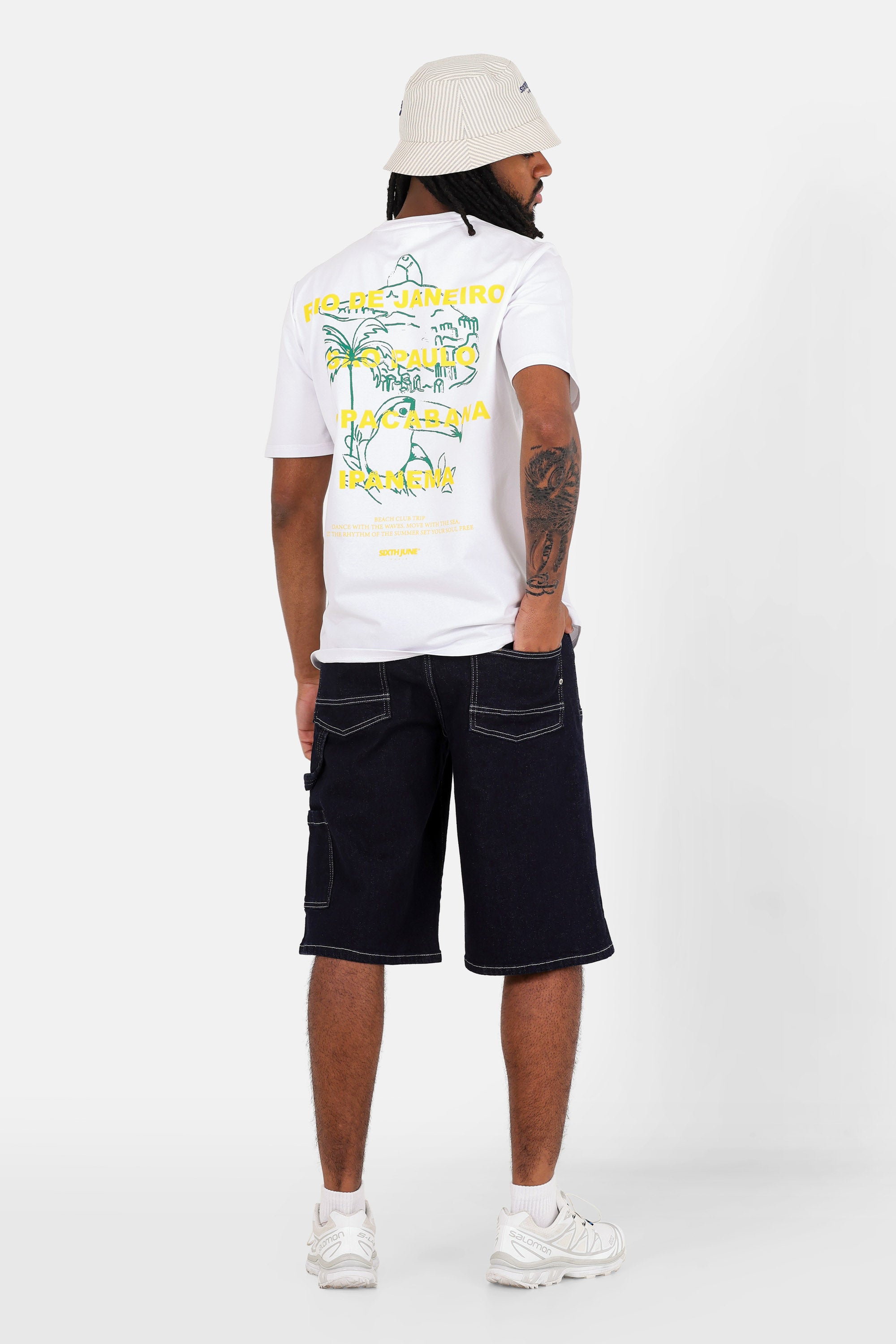 T-shirt Rio print Blanc