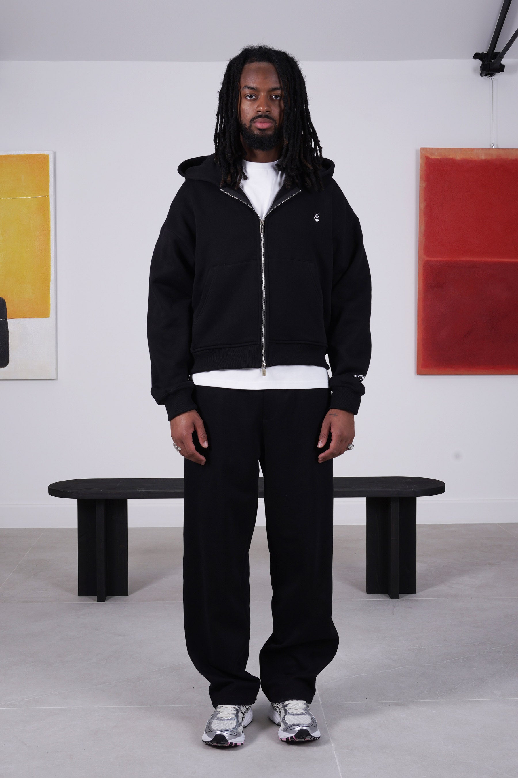 HEART logo embroidery jogger pant