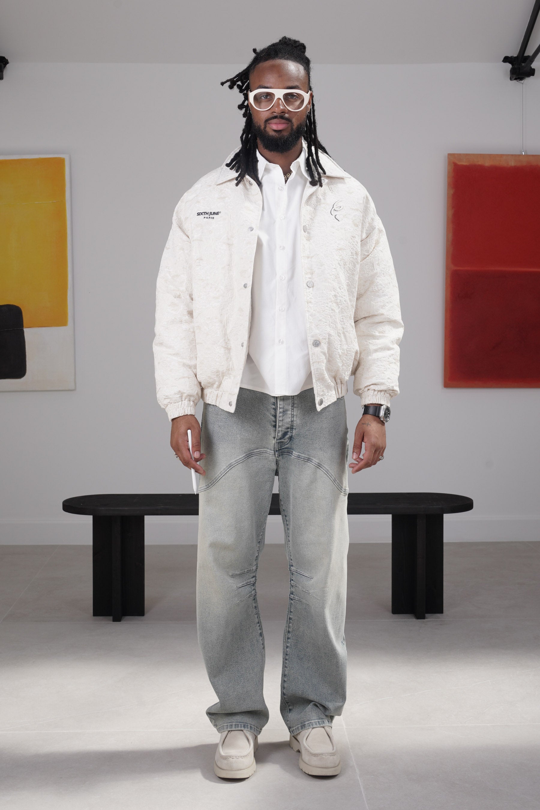 BIG heart textured jacket