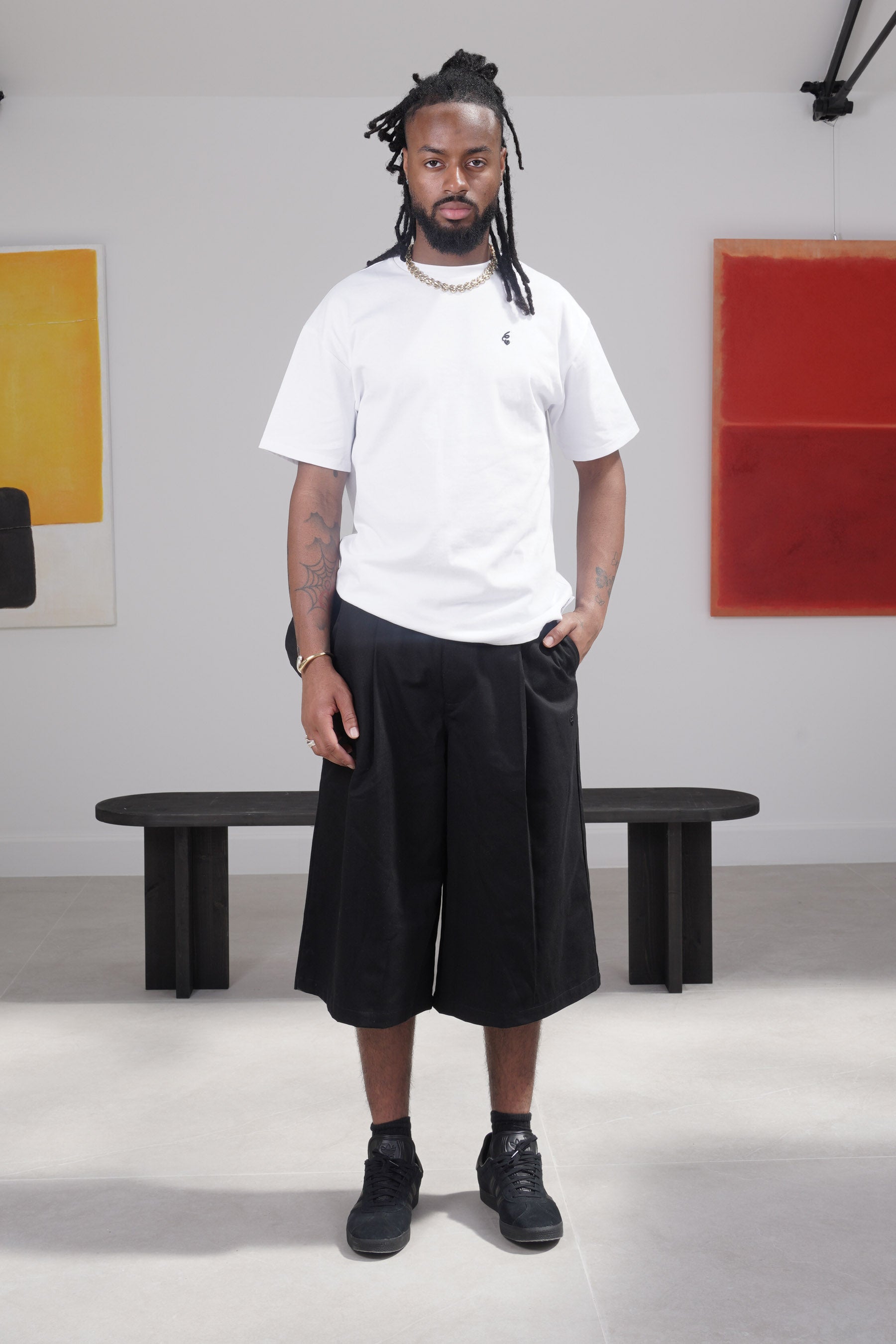 SERGE logo bermuda short