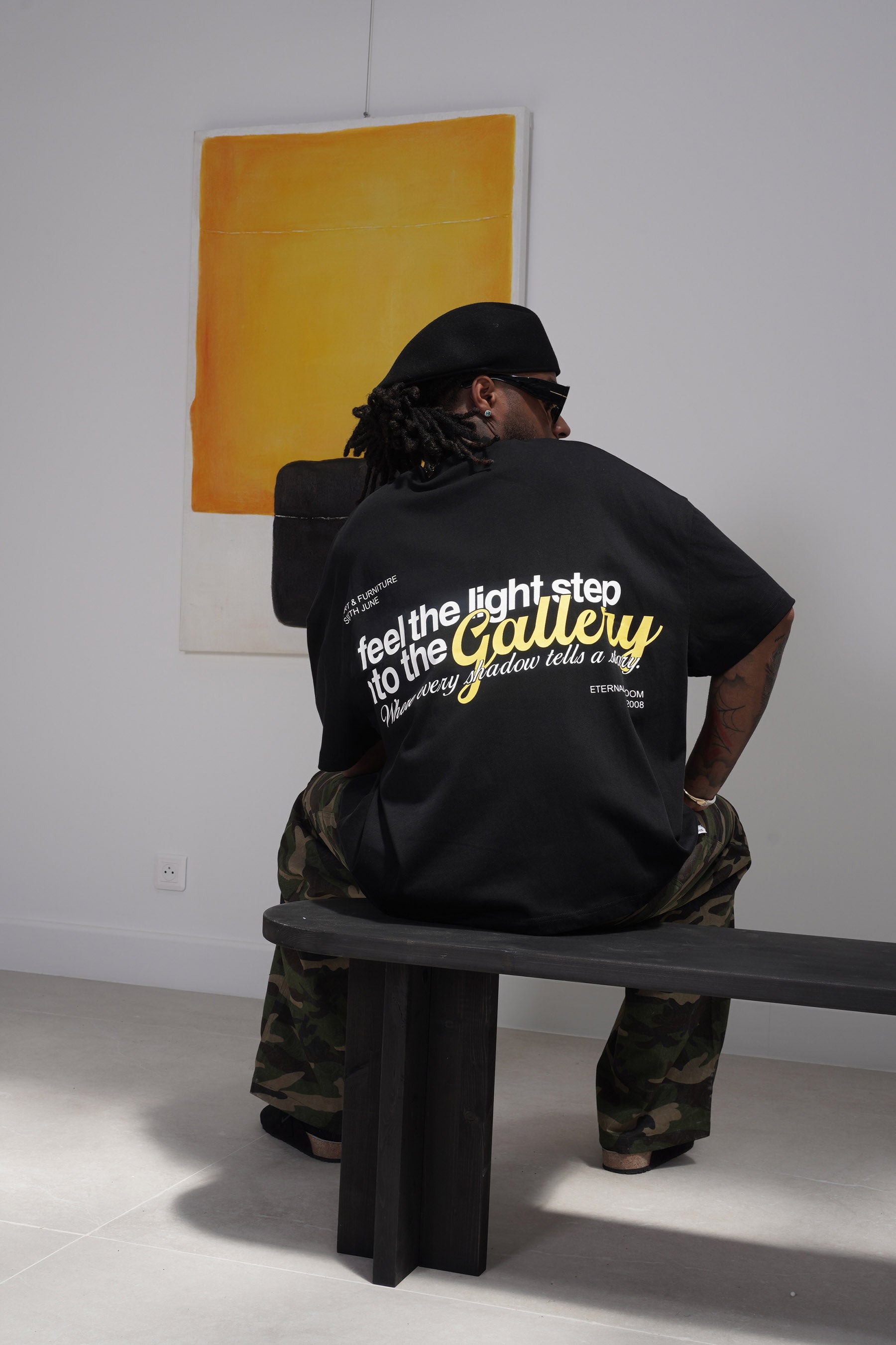 GALLERY back print s/s t-shirt