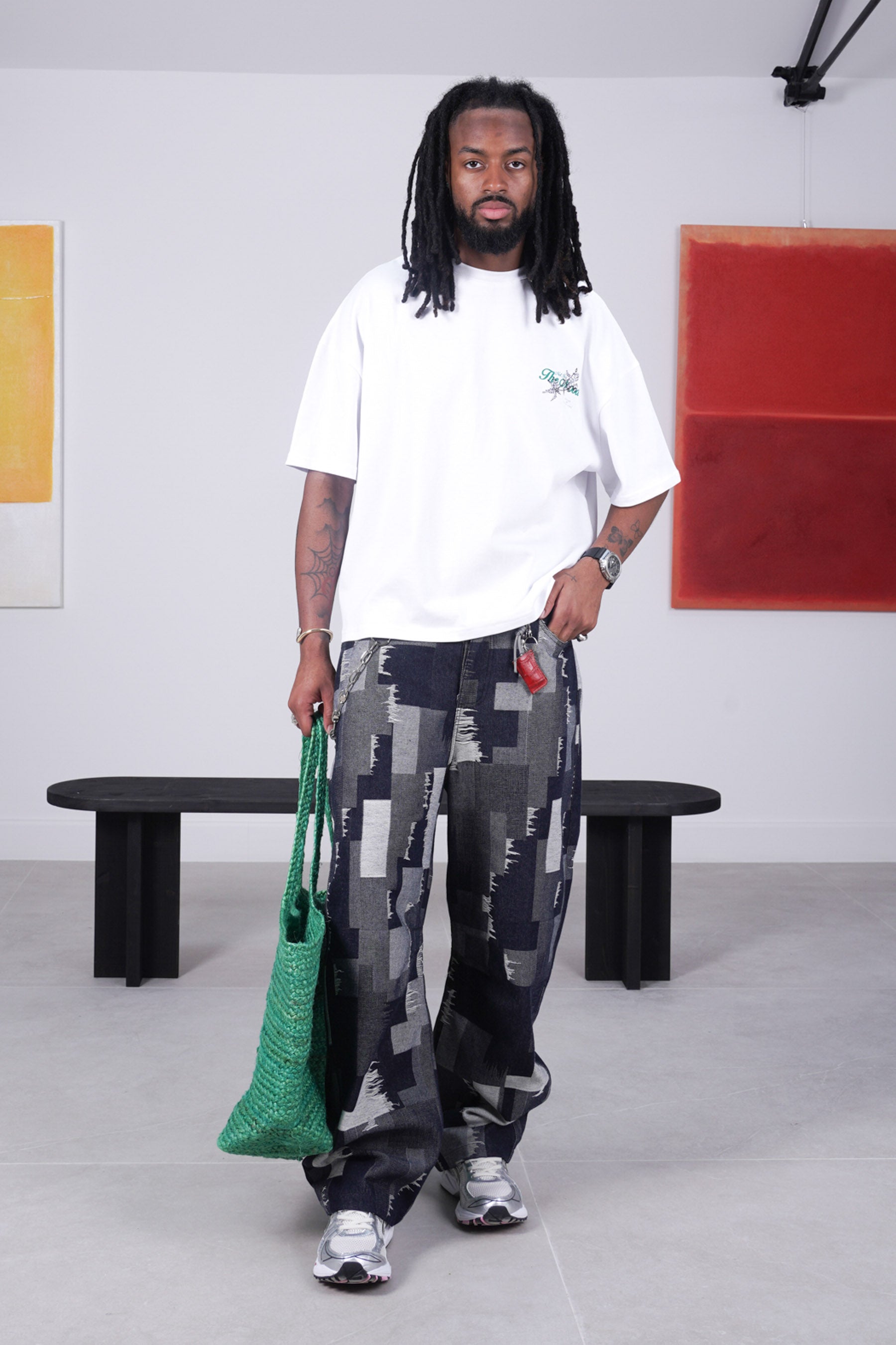 PATCHWORK denim pant