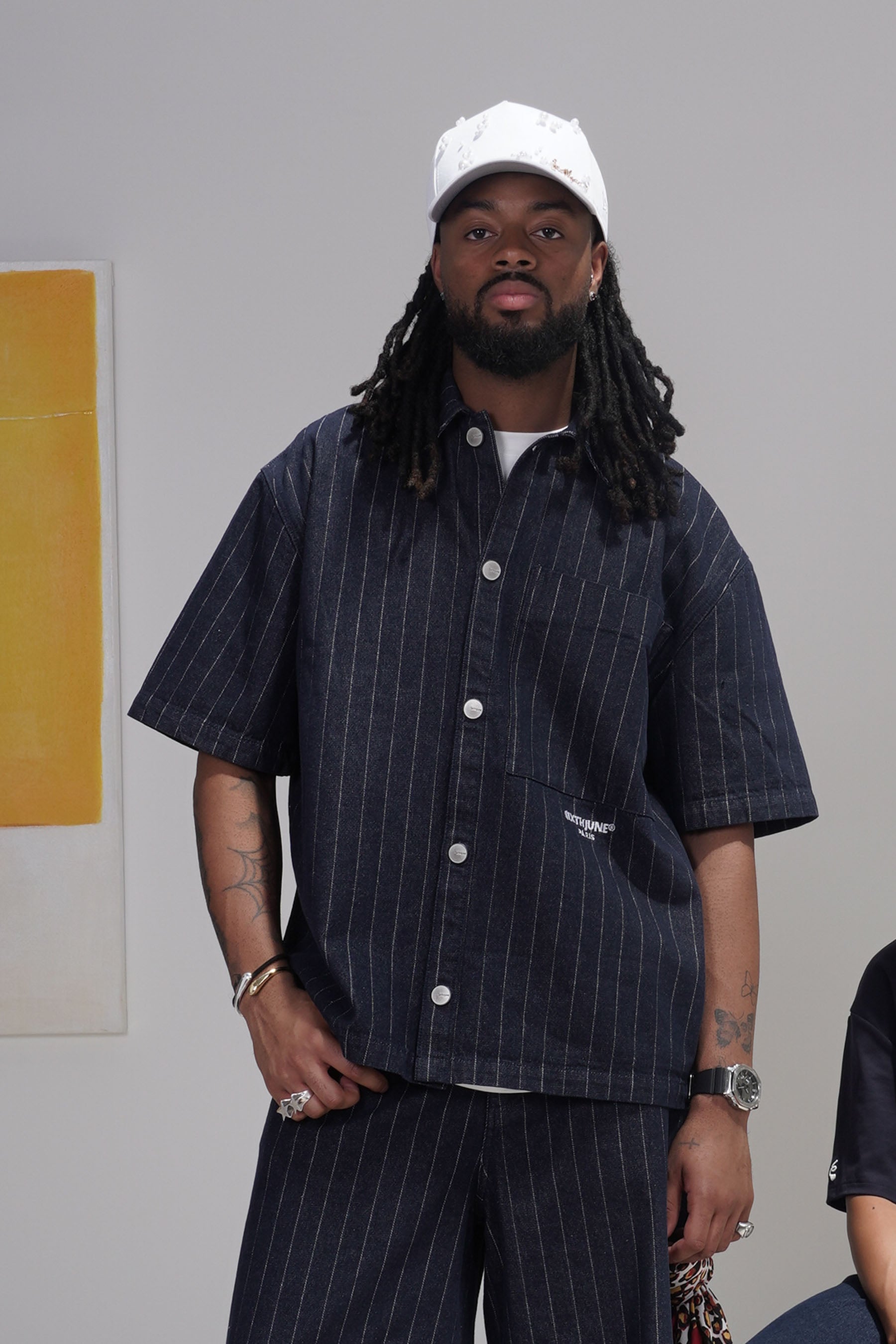 STRIPES baggy s/s shirt