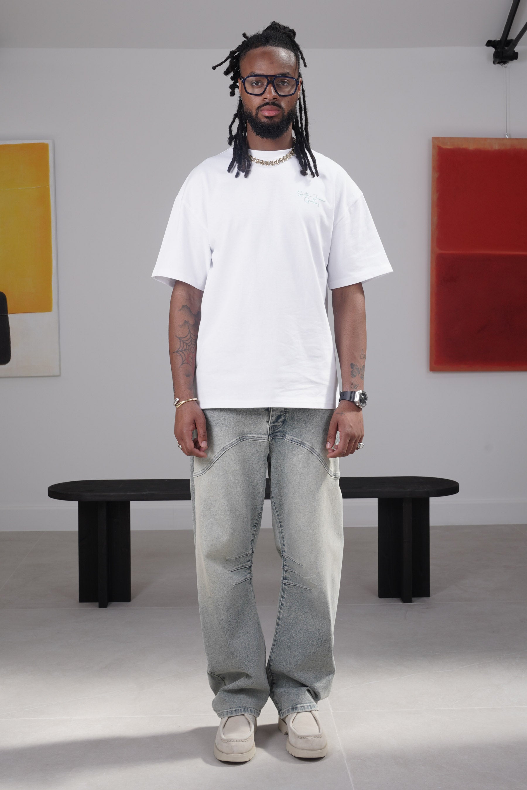 WASHED baggy denim jean
