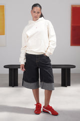 REVERS denim short