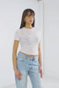 TEXTURED fantasy s/s top