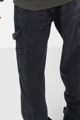 Carpenter pants worn effect Black