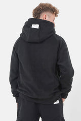 Polar fleece hoodie Black