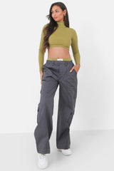 Lined cargo pants Grey