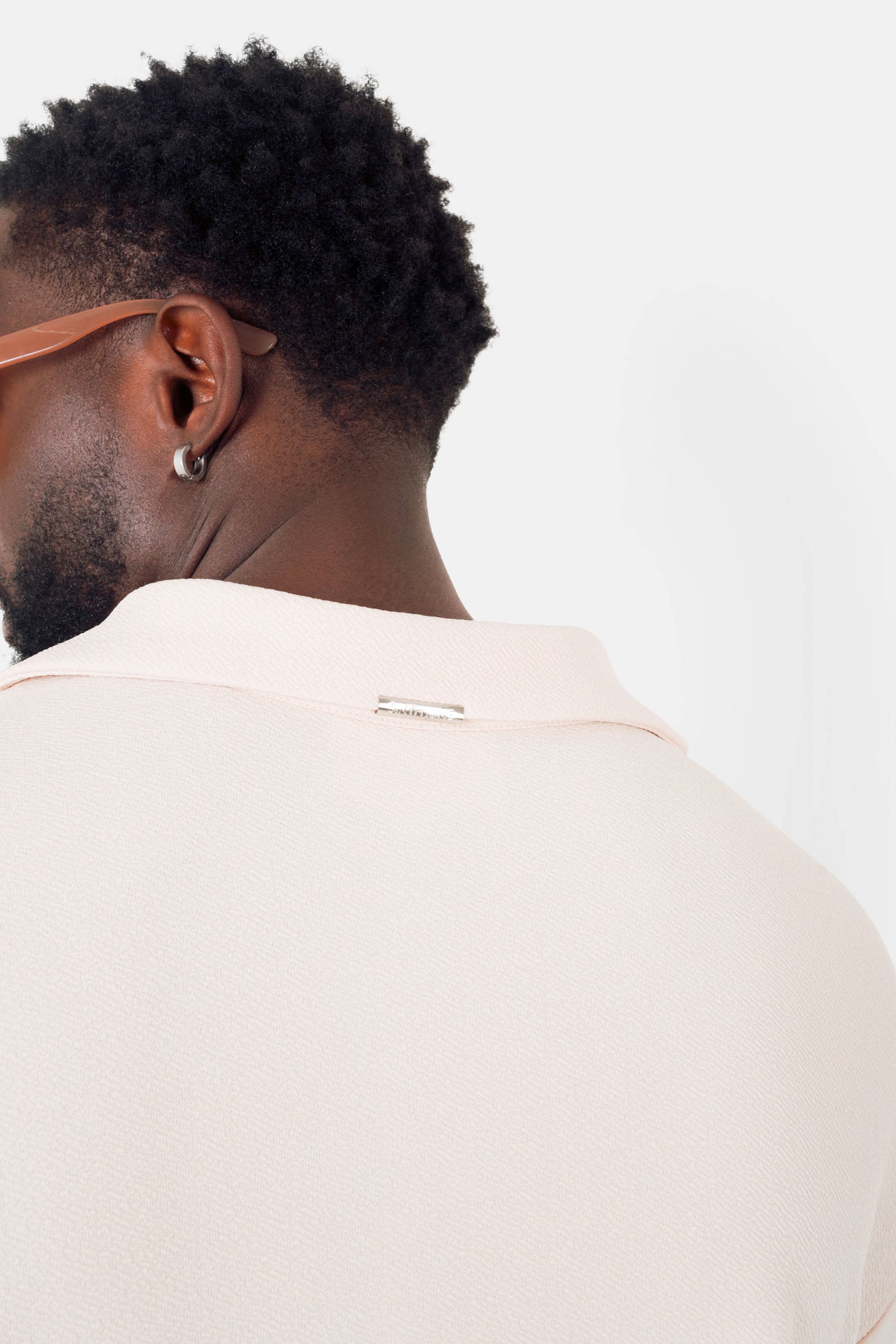 Chemise texturé logo Beige clair