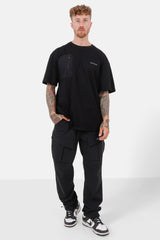Nylon pocket T-shirt Black