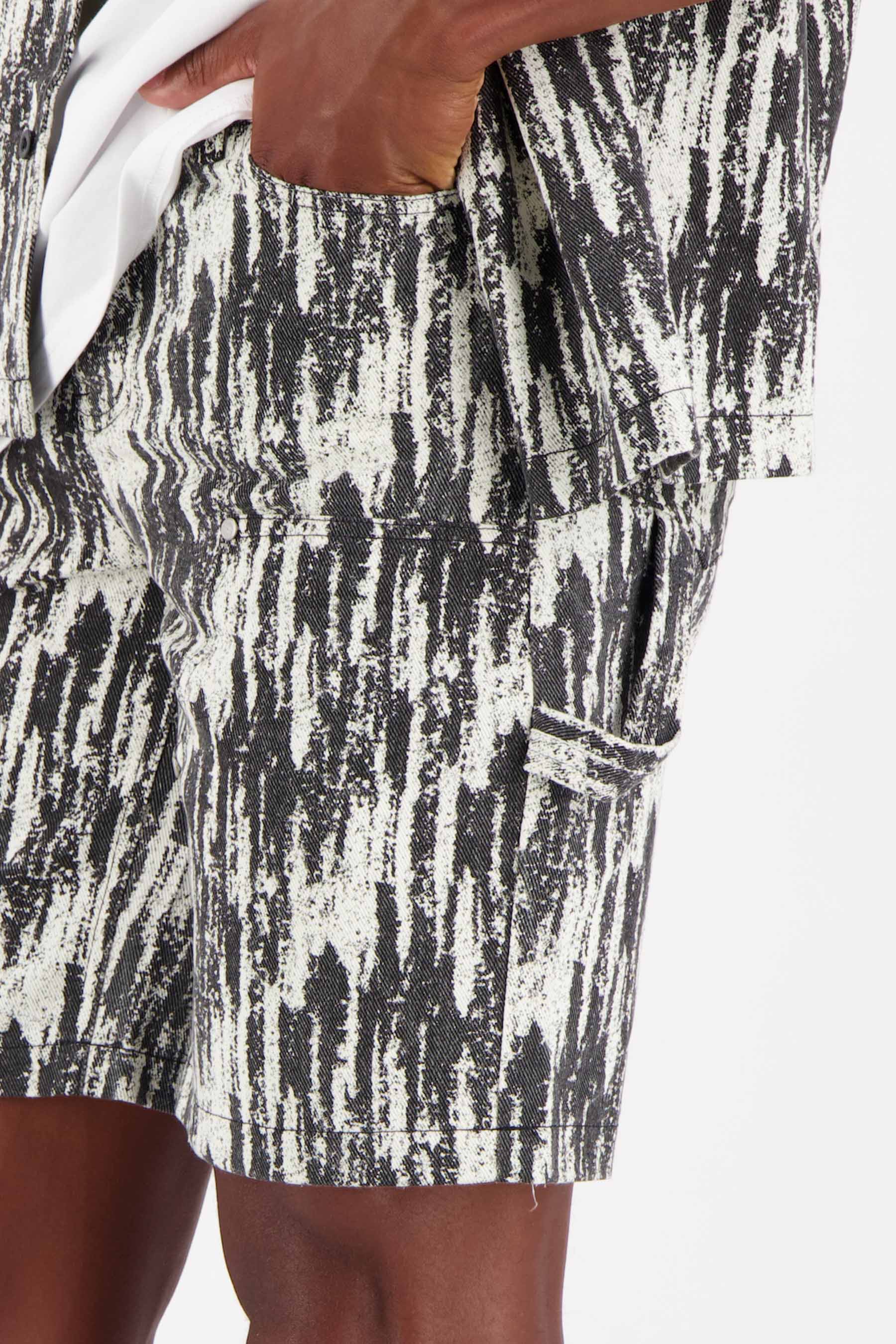 Short carpenter délavé Noir