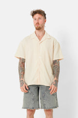 Chemise crochet broderie Jaune clair