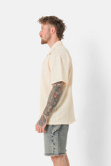 Chemise crochet broderie Jaune clair