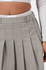 PLEATED mini skirt