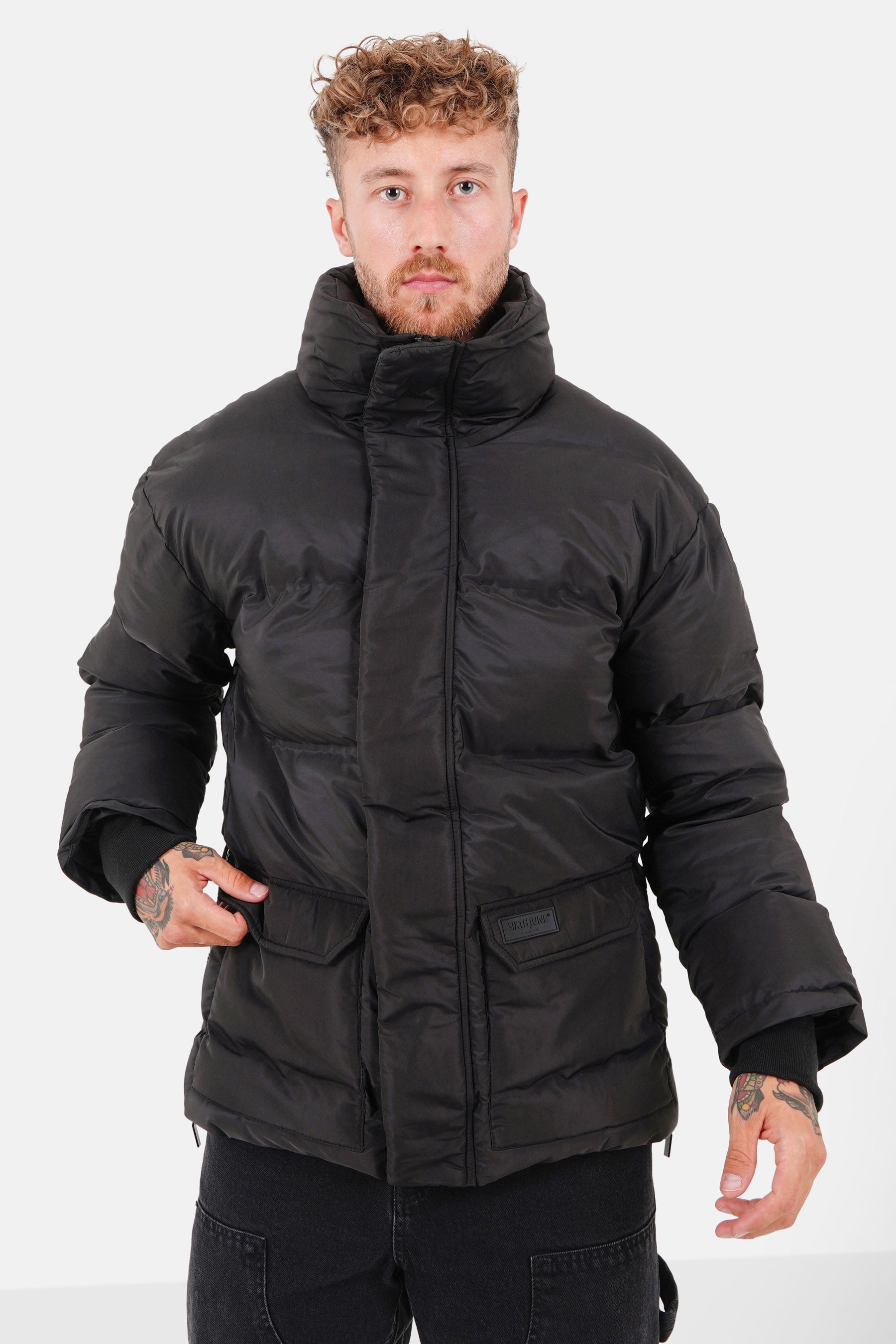 Daunen Jacke Sixth June Winterjacke Herren ZIPPED Puffer Jacket